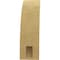 Ekena Millwork 3-inch W x 6-inch D x 10-inch H Ozark Rough Cedar Woodgrain TimberThane Knee Brace, Primed BRCUR03X06X10OZKRCPR - alternate 3